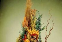 Cómo hacer centros de flores secas