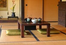 Decoración minimalista con toque japonés.