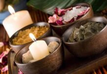 Decoración utilizando colores y aromas