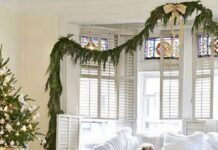 Decoración navideña de la casa decoración navideña del hogar