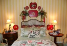 Habitación de invitados para Navidad