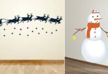 Decorar las paredes en Navidad