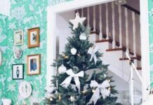 Decoración Navideña de las Casas de las Blogueras de Moda Árbol de Navidad de Belén Canalejo