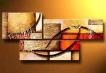 Cuadros abstractos modernos , biombos decorativos y otras alternativas