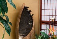 Fuentes de agua, tranquilidad para la decoración de interiores